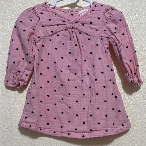 Cat & Jack-  Pink Heart Pattern Kids Top - Picture 1 of 4